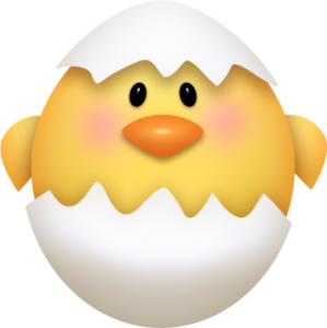 an easter chick
